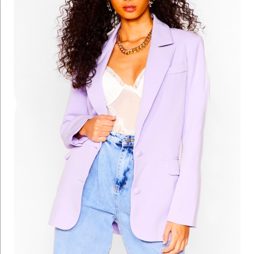 Oversized Lilac Blazer